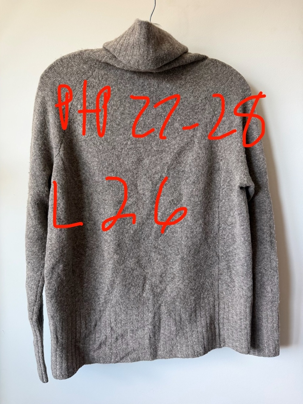 Aritzia Community Wool Yak Knit Hoodie Sweater XS Grey Soft Cozy Pullover - Picture 7 of 10